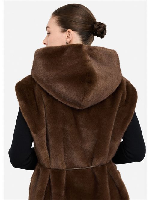 Gilet con cappuccio LIU JO | MF5364E1044/90915